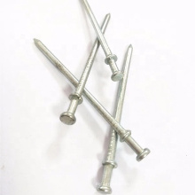 bright galvanized smooth round shank duplex head nails